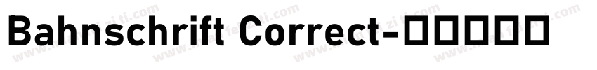 Bahnschrift Correct字体转换